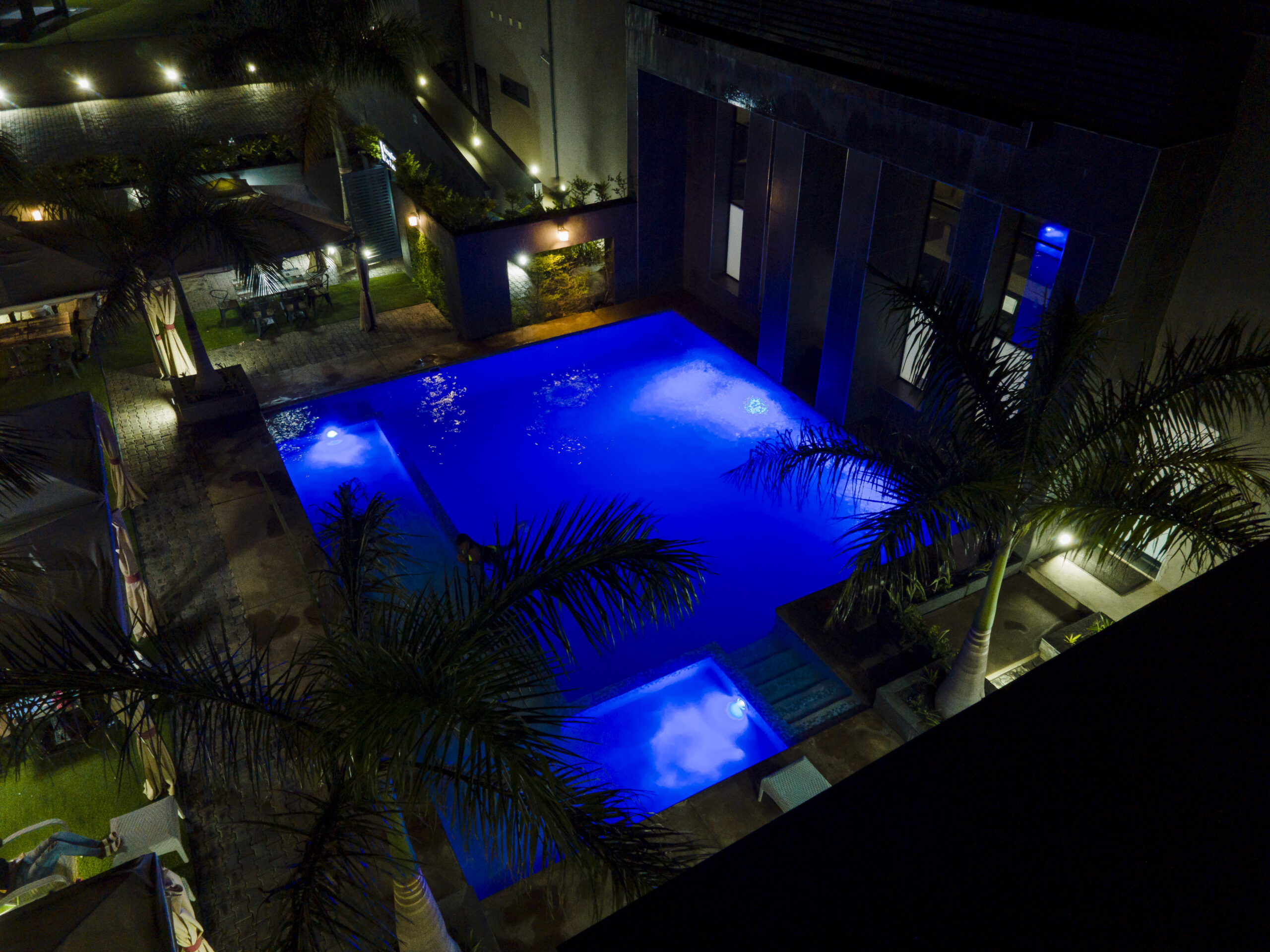 Pool layout from above