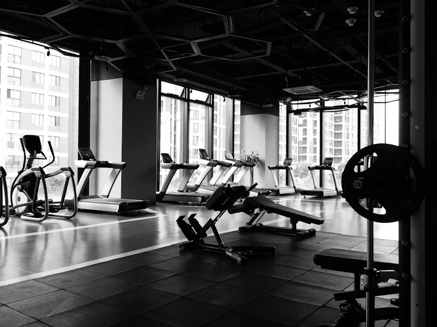 Weight machines inside the Urban Bliss fitness centre
